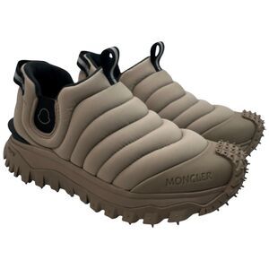 Moncler Apres Trail Quilted Sneaker In Camel Size 38.5